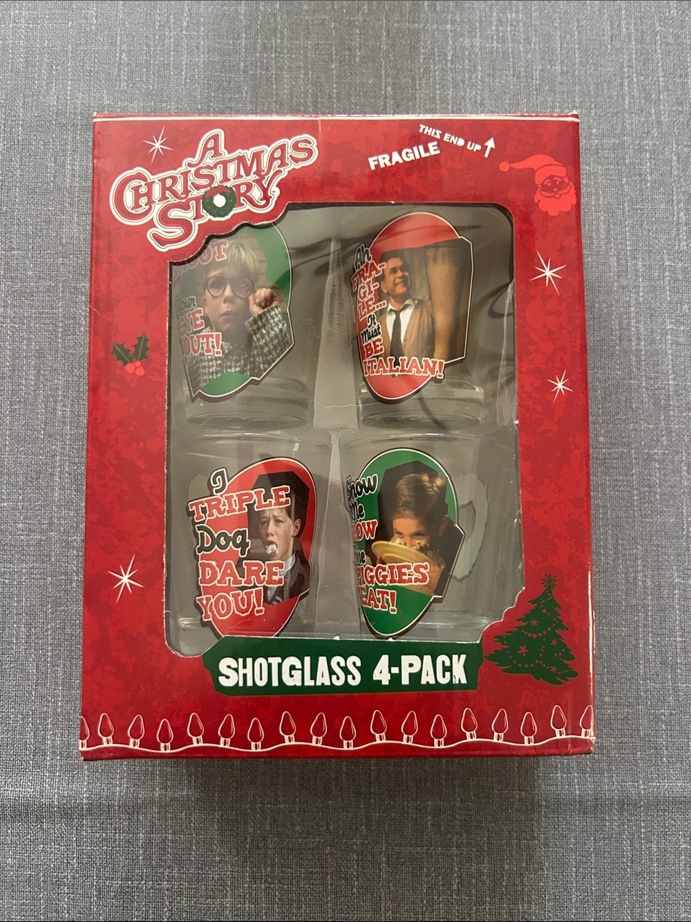 A Christmas Story Shot Glass 4-Pack